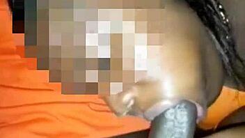 Deepthroat blowjob in public outdoor setting