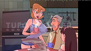 Desenho animado about a cougar getting fucked in the cafeteria