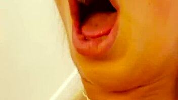 french blonde megane lopez rims and rides blindfolded in hardcore session