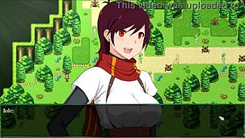 Femdom dominates in hentai game pornplay with a pink-haired demon girl