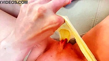 Big clit and wet pussy fingering leads to intense orgasm