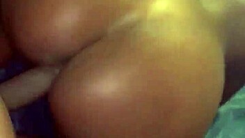 ebony babe bent over for intense doggystyle cumshot action