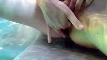 A young woman enjoys private outdoor relaxation