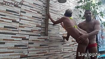 leo ogro pounds rebeca olew by the pool!