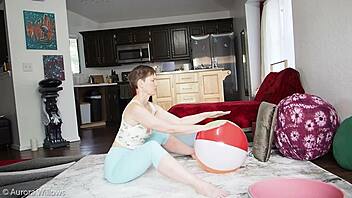 Wife's Big Ass Lesson with Friend's Hairless Pussy