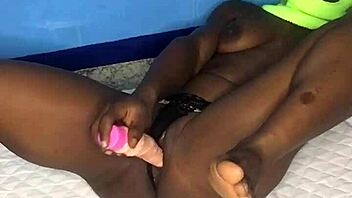 i'm enjoying my new sex toy with some masturbation fun.