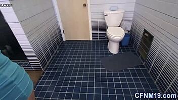 Teen gets cum dumped in cfnm