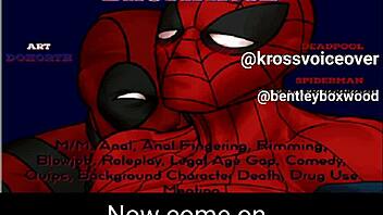 spiderman and deadpool play doctor in hospital with anal and blowjob scenes