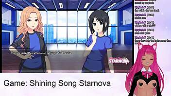 Hentai Vtuber streams Shining Song Starnova Maria route part 5
