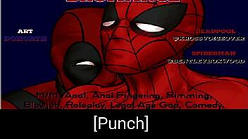 spiderman and deadpool play doctor in hospital with anal and blowjob scenes