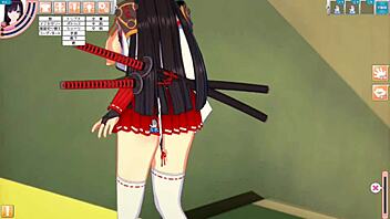 Feeling the intense pleasure as I massage those huge anime tits in 3D hentai