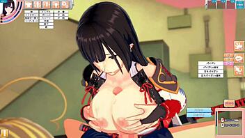 Feeling the intense pleasure as I massage those huge anime tits in 3D hentai