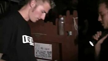 Blonde teen RIDES coed at COLLEGE PARTY