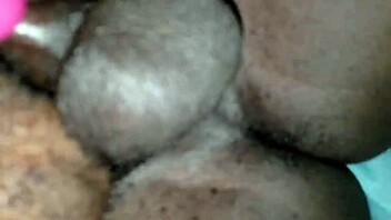 Black couple enjoys a steamy session of sex in the shower
