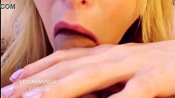 Do you suck your stepfather's balls like this amateur blowjob whore?