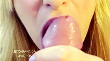 Do you suck your stepfather's balls like this amateur blowjob whore?
