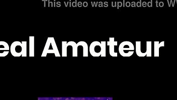 Teen wife rides dildo on chair in skirt to orgasm