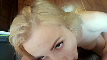 russian milf delivers nice blowjob with facial cumshot