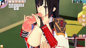 Feeling the intense pleasure as I massage those huge anime tits in 3D hentai