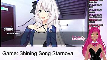 Hentai Vtuber streams Shining Song Starnova Maria route part 5