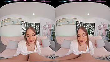 Vrallure's natural tits in POV masturbation