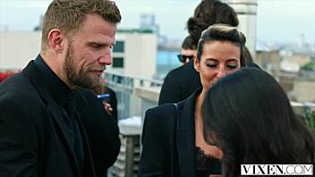 Vixen gorgeous model Emiri is insatiable for cock