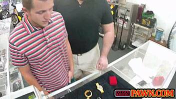 gay guys watch straight guy blowjob