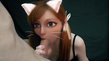 hentai in real life furry cat girl waifu blowjob feels so emotional