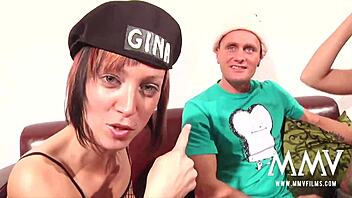 Blonde Gina Joins Amateur Threesome