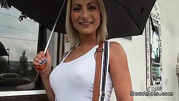 Blonde bombshell gets her tight ass fucked in POV