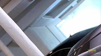 Sneaky Garage Sex with Brunette Milf Ends in Ass Cumshot