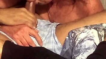 Sixty-year-old woman tries anal again, getting creampied.