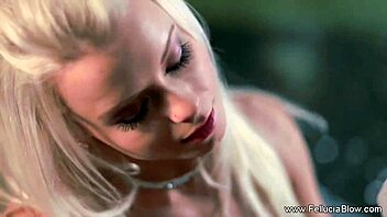 why does this blonde milf love sperm on her lips?