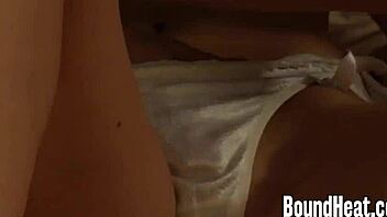 lesbian mistress dominates slaves in threesome