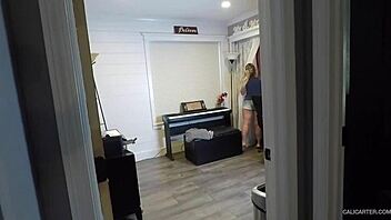 Cali Carter Caught Me Playing! Wow, Those Big Tits and Ass!