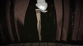 Nylon encasement session with mature european model