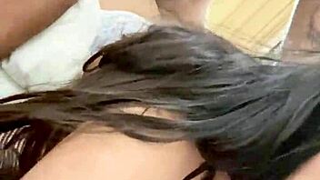 Amateur stepdaughter squirts hard after daddy fingers her