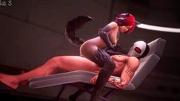 POV action with big ass Kitty girl and cumshot in mouth