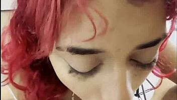 Teen Emo Latina Takes Huge Cum Facial On Her Gorgeous Face