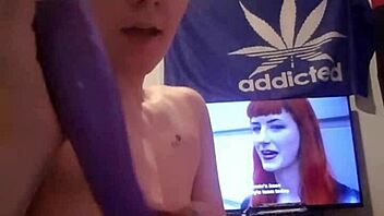 young amateur from canada plays with toys