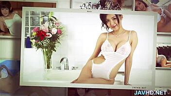 Amateur Japanese threesome in a compilation video