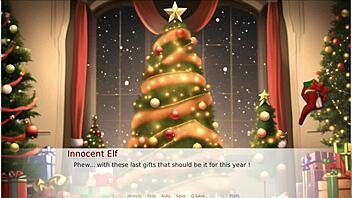 Does Santa's cheating wife suck elf cocks on the beach?