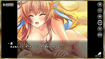 Erotic Scene: Makoihime Musou - Tenka Touitsu Den with Ma Tetsu in Swimsuit
