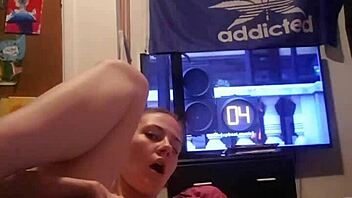 young amateur from canada plays with toys