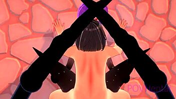 Hey, check out this arachne monster girl in 3D hentai action.