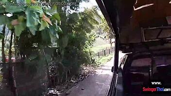 Thailand elephant ride turns wild with amateur teen 18+ sex