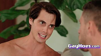 twink wins date with porn star for bareback anal blowjob