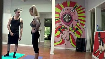 bruno has the horny trainer working out on his big cock