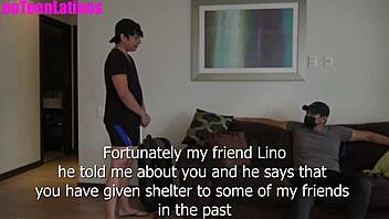 Innocent young man dominated by his landlord and forced to give him a blowjob