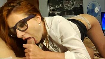 the lecherous secretary in the office with big tits and ass